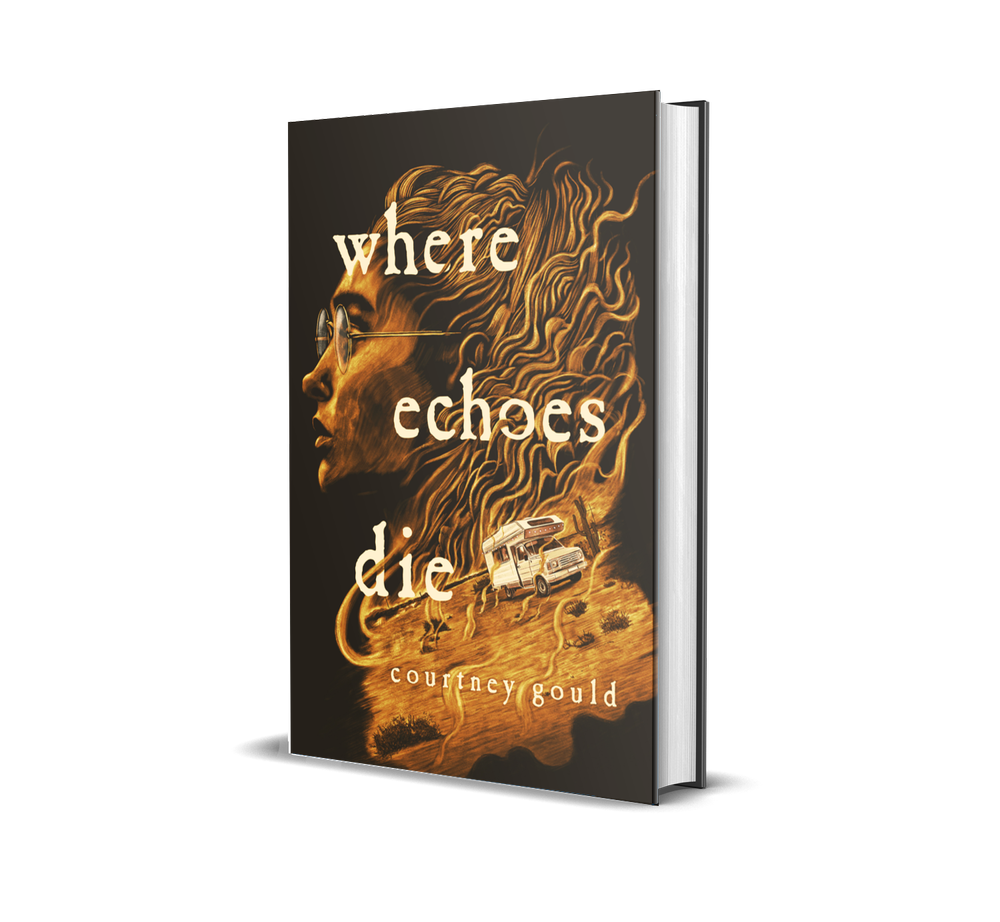Cover art for where echoes die