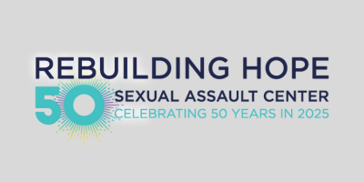 Rebuilding Hope Sexual Assault Center logo Celebrating 50 years in 2025