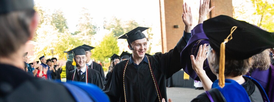 The commencement ceremony for the graduates of the College of Liberal Studies Thursday, May 23, 2024, at PLU. (PLU Photo / Sy Bean)