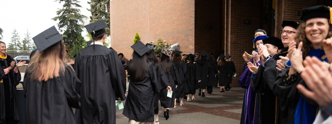 The commencement ceremony for the graduates of the College of Natural Sciences, Friday, May 24, 2024, at PLU. (PLU Photo / Sy Bean)
