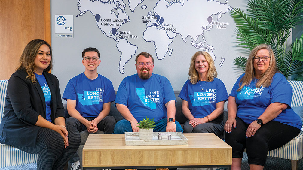 From left to right, leaders of the Blue Zones Project Parkland-Spanaway are, Queena Tupou, Joseph Gomez, Tono Sablan, Taryn West, and Tammy Jones.