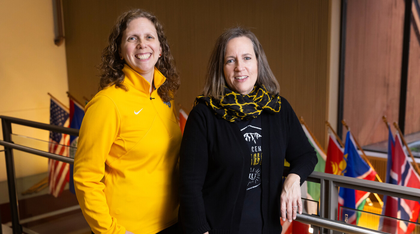 Ann Auman, professor and Dean of Natural Sciences, and Bridget Haden, professor of Hispanic and Latino Studies and Associate Provost for Undergraduate Programs at PLU.