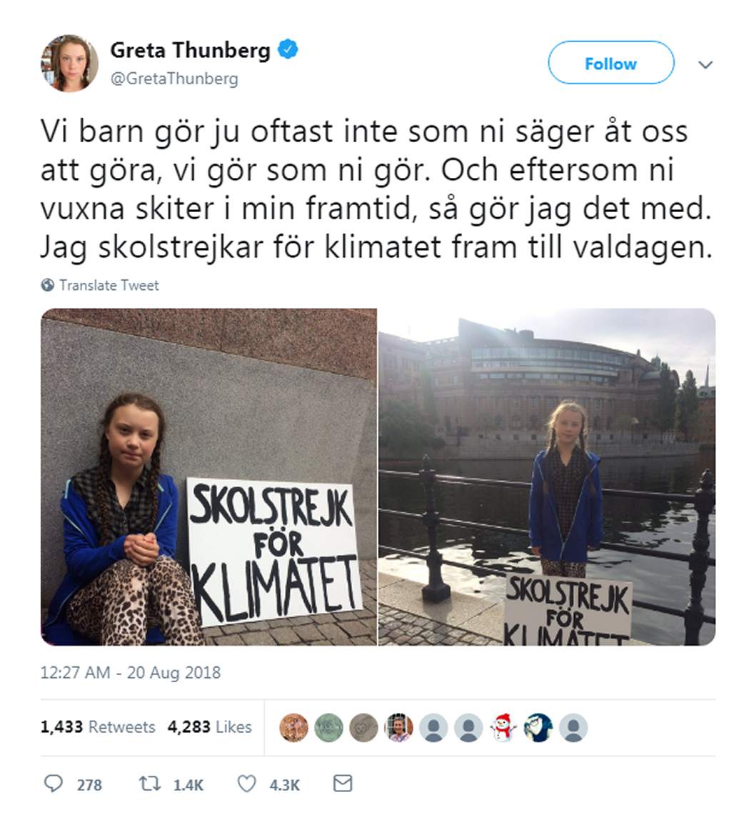 Skolstrejk För Klimatet Greta Thunberg And Swedish School Strikes Scan Center Plu