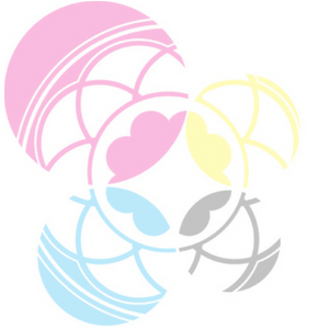 PLU Logo in Cyan, Magenta, Yellow, and Black colors